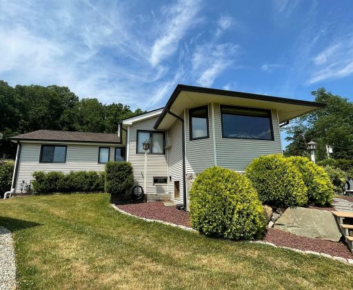 After Aged Bronze 6 inch K style seamless gutters